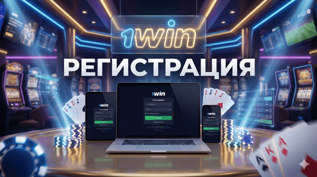 Регистрация на сайте 1вин